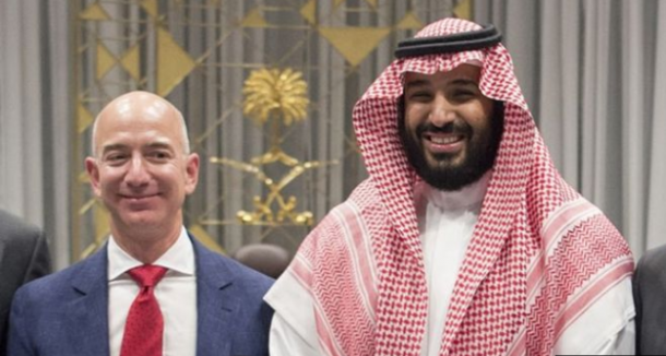 Mohammad bin Salman e Jeff Bezos