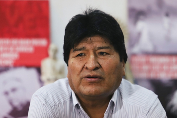 O ex-presidente da Bolívia, Evo Morales